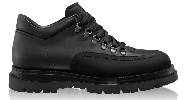 Men Genuine Leather Casual Shoes 7757 Vitello+Nabuck Black