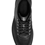 Men Genuine Leather Casual Shoes 7757 Vitello+Nabuck Black