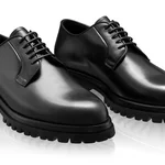 Casual leather men shoes 7770 Vitello Black