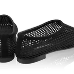 Women's Ballerinas 8442 Suede+Mesh Black