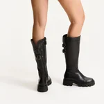 Women Leather Boots 8156 Vitello Black