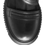 Women Leather Boots 7131 Vitello+Stretch Black