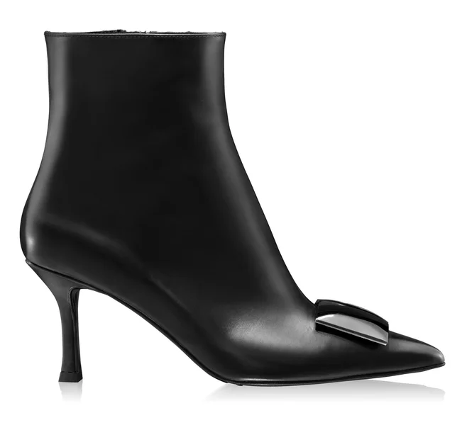 Mid-heel Ankle Boots 6155 Vitello Black