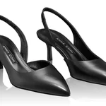 Mid-heel Slingback Pumps 8064 Vitello Black
