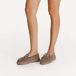 Women Casual Genuine Leather Loafers 8137 Crosta Gri