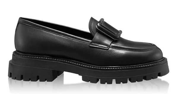 Women Casual Leather Loafers 8165 Vitello Black