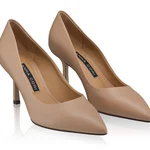 High-heel Pointed Toe Pumps 8026 Vitello Nude