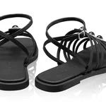 Women Leather Sandals 8365 Vitello Black