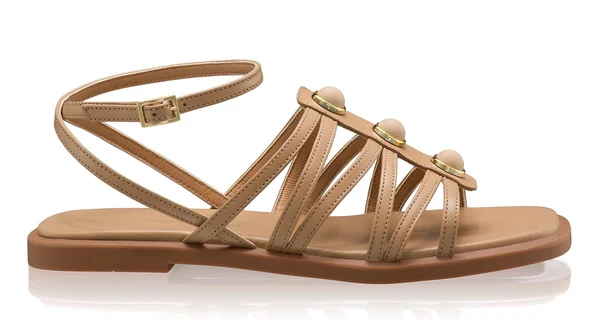Women Leather Sandals 8365 Vitello Cappuccino