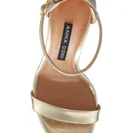 Women Leather Sandals 7817 Laminato Platino