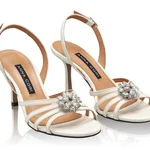 Heeled Sandals 8029 Vitello Panna