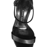 Women Leather HighHeel Sandals 7817 Vitello Negru