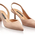 Mid-heel Slingback Pumps 8064 Camoscio Fard