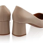 Mid-heel Leather Pumps 7550 Vitello Beige