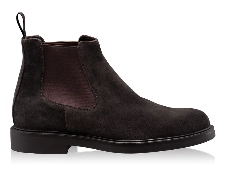 Men Leather Casual Boots  7691 Crosta Brown