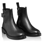 Women Leather Casual Boots 6453 Vitello Black
