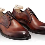 Men Genuine Leather Shoes 7036 Vitello Maro