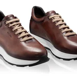 Men Leather Sport Shoes 7718 Vitello T.Moro