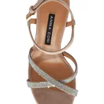Women Leather Sandals 8030 Camoscio Beige