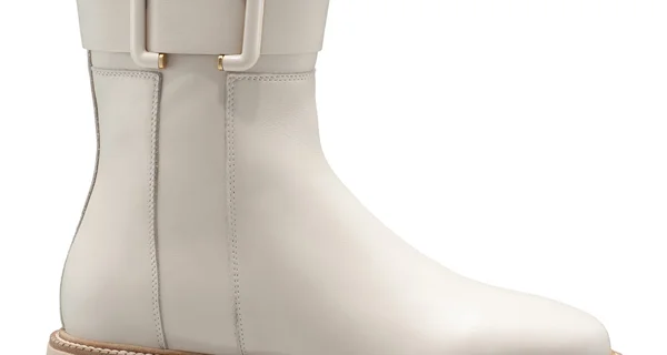 Women's genuine Leather Ankle-Boots 8163 Vitello Panna