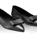 Women Ballerina Flats 7518 Vitello Black