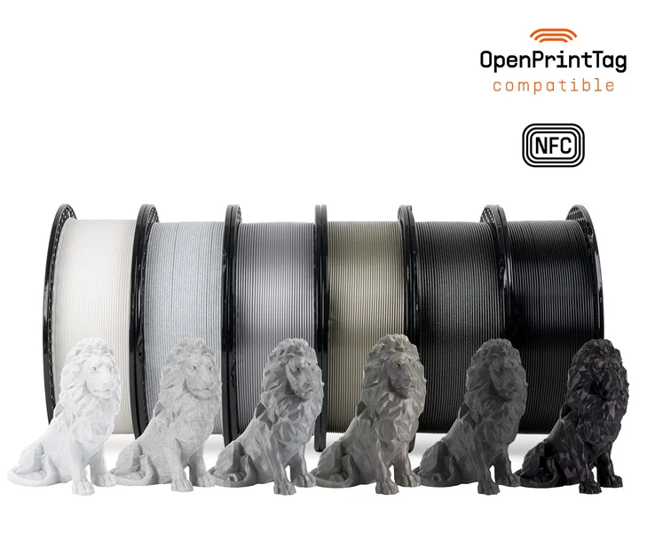 Prusament PLA Greyscale Bundle 5+1 FREE