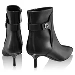 Women's genuine leather ankle boots 8194 Vitello Black