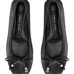 Women Ballerina Flats 8103 Vitello  Black