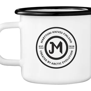 Marttiini Enamel mug, 3,7 dl, white