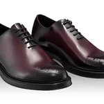 Men Genuine Leather Elegant Shoes 7657 Abrazivato Bordo