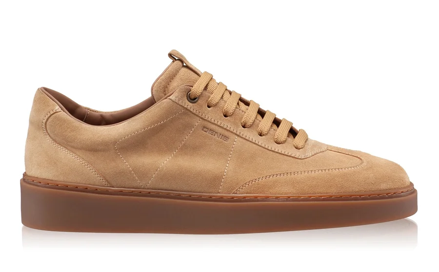 Men Suede Leather Sport Shoes 7610 Crosta Crema