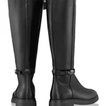 Women Leather Boots 7939 Vitello Black