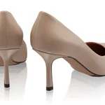 High-heel Pointed Toe Pumps 8026 Vitello Beige