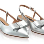 Women Casual Shoes 7528 Laminato Argento