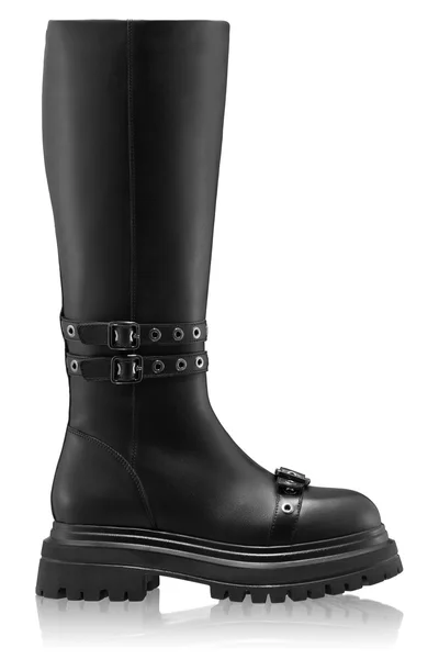 Women Leather Boots 8210 Vitello Black