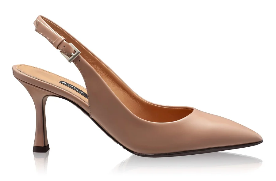 Mid-heel Slingback Pumps 5728 Vitello Nude
