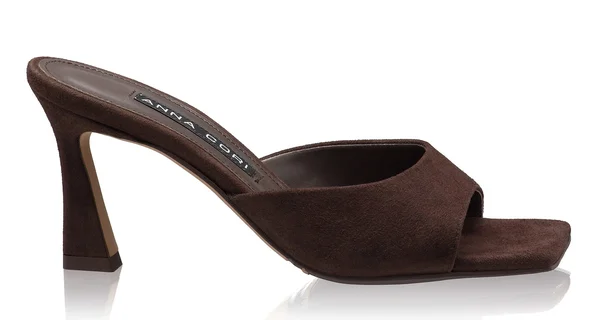 Women Leather Mules 8504 Camoscio T.Moro