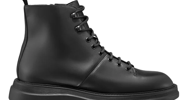 Men Leather Casual Boots 7694 Vitello Black
