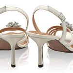 Heeled Sandals 8029 Vitello Panna