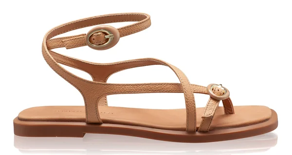 Women's leather sandals 8379 Bottalato Cappuccino