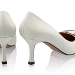 Mid-heel Leather Pumps 6149 Vitello Panna