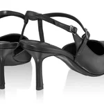 Mid-heel Slingback Pumps 8460 Vitello Black