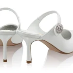 Women Leather Mules 8462 Vitello White