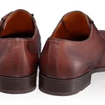 Elegant Men Shoes 6856 Vitello Foro Brown