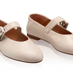 Women Ballerina Flats 7824 Nappa Beige