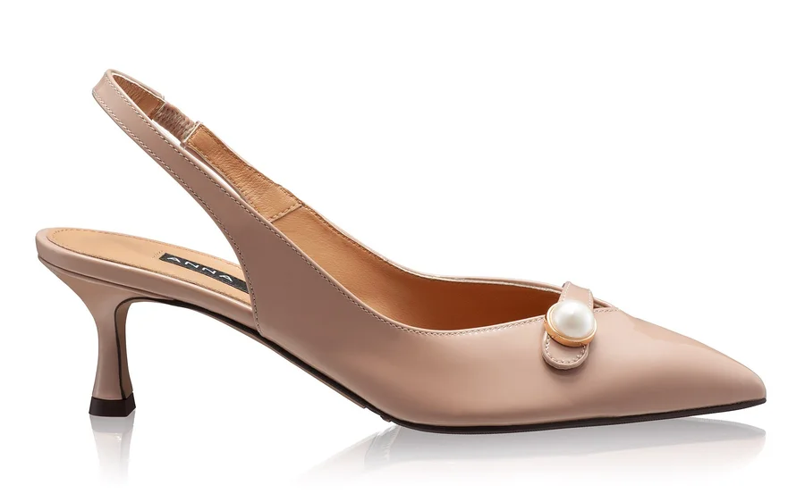 Mid-heel Slingback Pumps 8438 Lac Nude