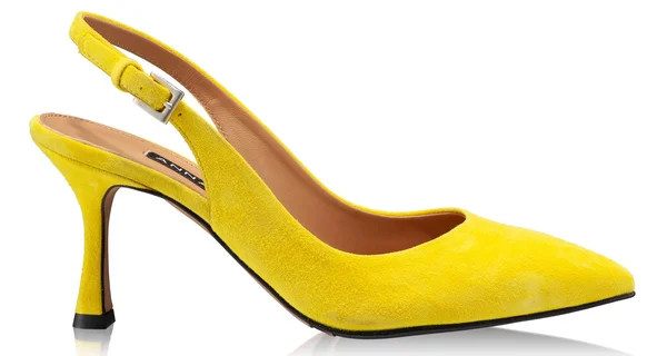 Mid-heel Slingback Pumps 5728 Camoscio Yellow