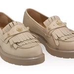 Women Casual Loafers 8542 Bottalato Beige