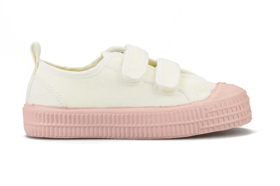 S.M.KID VELCRO 10 WHT/333 PINK