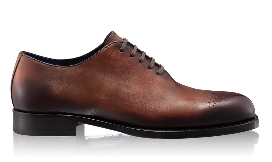 Men Handmade Elegant Shoes 7726 Vitello Brown